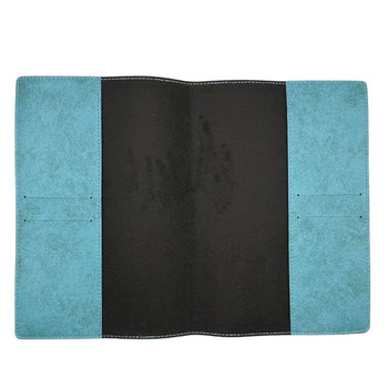 Protège Carnet de Santé Personnalisé Bleu