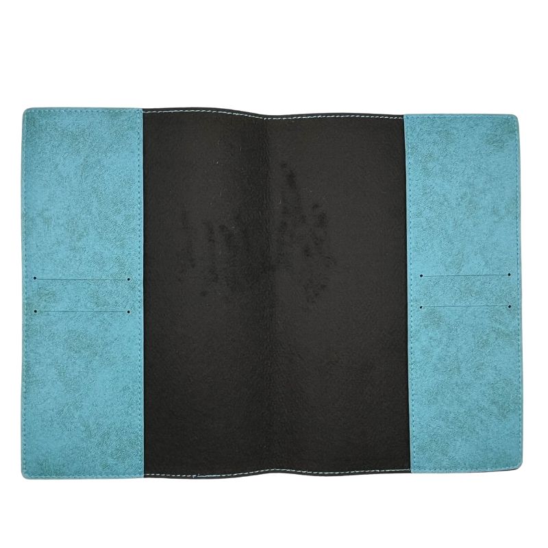 Protège Carnet de Santé Personnalisé Bleu