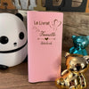 Protège Livret de Famille Personnalisé Rose